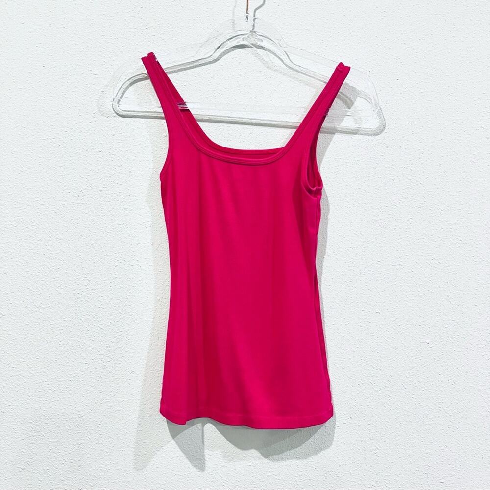 Beyond Yoga Fuschia Ribbed Supima Cotton / Modal / Spandex Blend Tank Top Small